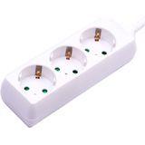 3WAYS SOCKET - Stopcontact - Wit - 1.5M Draad - 3680W