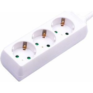 3WAYS SOCKET - Stekkerdoos - Wit - 3 Stopcontacten - 3M Kabel
