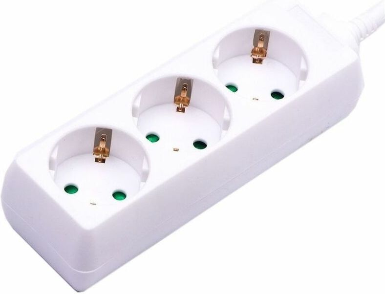 3WAYS SOCKET - Stekkerdoos - Wit - 3 Stopcontacten - 3M Kabel