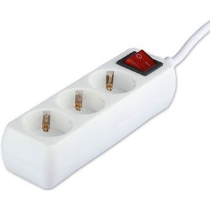 V-TAC VT-1113-2 Adapters & stopcontacten - Schakelaar verlengsnoeren - IP20 - Wit