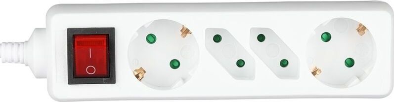 Stekkerdoos - 4 Stopcontacten - Zwart - 1,5 Meter Kabel - Veiligheidsfuncties