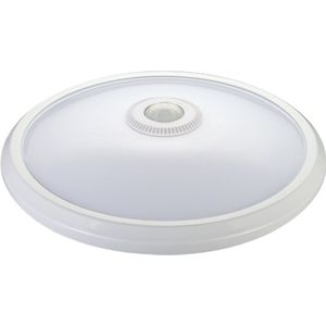 LED plafondlamp 29cm Wit met bewegingssensor 12W 800 Lumen 6400K IP20 3 jaar garantie