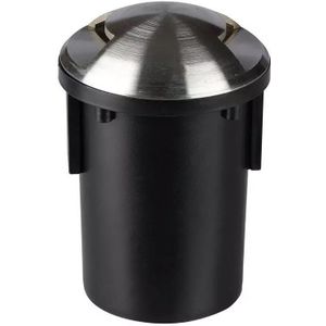 Grondspot RVS 12V rond MR16 fitting IP67 waterdicht - 2 Lichts