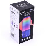 V-TAC - Bluetooth Luidspreker - Blauw - LED Verlichting - USB en TF Slot