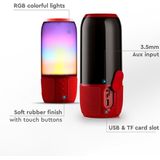 V-Tac VT-7456 Bluetooth Speaker met RGB Verlichting - 2x 3Watt - Rood