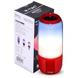 V-Tac VT-7456 Bluetooth Speaker met RGB Verlichting - 2x 3Watt - Rood