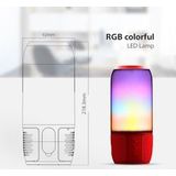 V-Tac VT-7456 Bluetooth Speaker met RGB Verlichting - 2x 3Watt - Rood