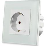 V-tac - Slimme Wandcontactdoos - Wit - Compatibel met Spraakbesturing