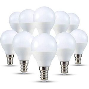 V-TAC E14 LED-lamp P45, druppelvorm, 7W (vervangt 45W), warm wit, pak van 10