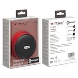 V-TAC VT-6211-RD - Bluetooth-luidspreker - Rood - 4W - 800mAh