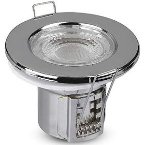 LED PRO Brandveilig Geïntegreerde Down Light - Samsung - IP65 - Chroom - 5W- 500 Lumen - 6400K
