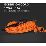 Verlengsnoer buiten 30 meter IP44 - Incl. oprolhaspel