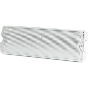 LED Noodverlichting met accu wand-/plafondmontage 3 Watt 6400K IP65 Spatwaterdicht Incl. pictogram met vluchtwegaanduiding