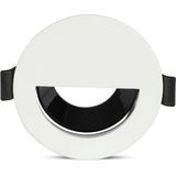 GU10 Fitting - Halve Cirkel - Zwart - Aluminium - Voor GU10 Lampen tot 35W