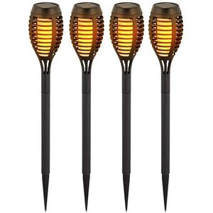 Solar Stick Lights - Flamme Lichter - Schwarz - IP44 - 1W - 2200K