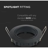 V-TAC VT-779-BL - Inbouwarmatuur - Zwart - GU10 - IP20