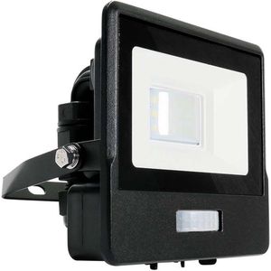 V-tac VT-118S LED schijnwerper met sensor - 10 W - 735 Lm - 3000K - Zwart