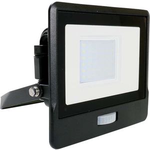 V-Tac - VT-138S-B - LED Bouwlamp - Warm Wit - 30W - IP65 - Met Sensor