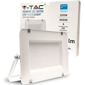 V-TAC LED-schijnwerper buitenspot wit IP65 chip Samsung 200W lichtkleur natuurlijk wit