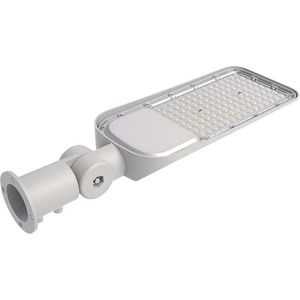 LED Straatverlichting met Lichtsensor - Grijs - Samsung - IP65 - 50W - 5000 Lumen - 4000K - 5 Jaar