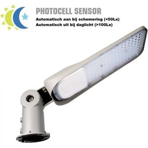V-TAC VT-169ST-S LED Straatlantaarn - Samsung - Lichtsensor - IP65 - Grijs - 150W- 16500 Lumen - 6500K