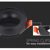 V-TAC VT-980RD-BB LED-spot - Inbouwarmatuur - Zwart - GU10 - IP20