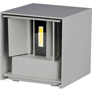 LED Vierkante Wandlamp - Bridgelux - IP65 - Zwart - 5W - 700 Lumen - 4000K