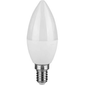 LED Kaarslamp - Wit - Thermoplastic - E14 - 470 Lumen