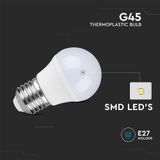 LED Lamp - G45 - Plastic - 4,5 Watt - 6500K - E27