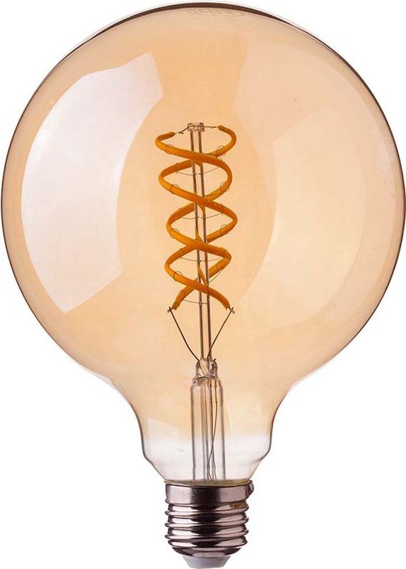 V-TAC - G95 Bol - LED Lamp - Amber - E27 Houder - 5W - 300 Lumen - 1800K