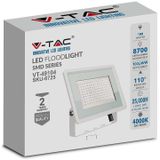 V-TAC VT-49104-W  Witte LED Schijnwerpers - F - Klasse - IP65 - 100W - 8700 Lumen - 4000K