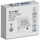 V-TAC VT-49204-W  Witte LED Schijnwerpers - F - Klasse - IP65 - 200W - 17600 Lumen - 6500K