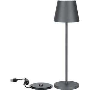 Draadloze oplaadbare tafellamp - IP54 - Grijs - 2W - 200 Lumen - 3000K