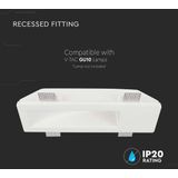 Lamp - GU10 Fitting Down - Wit - Gips - Geschikt voor GU10-lampen