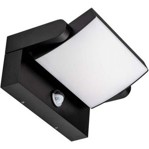 V-TAC VT-11020S-B  Draaibare LED wandlamp met Sensor - IP65 - Zwart - 17W - 2580Lumen - 4000K