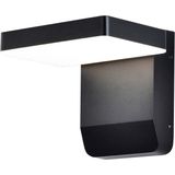 V-TAC VT-11020-SQ-B  Draaibare LED wandlamp - Zwart - IP65 - 17W - 2520 Lumen - 3000K