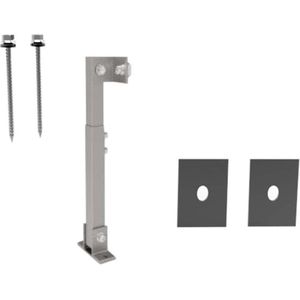 Zonnepaneel - Structuuraccessoire - Verstelbare voor/achterpootset - (H280-415mm/10°-15°) - Zonnedakmontage
