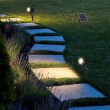 V-tac VT-11031 2x1.2W Solar LED spikes - Inclusief paneel - 3000K - IP65 - Zwart