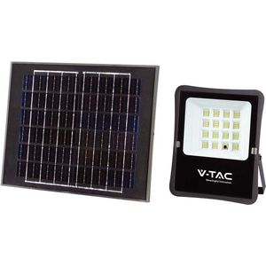 V-TAC VT-55200  Schijnwerpers op zonne-energie - IP65 - Zwarte behuizing - 1600 Lumen - 6400K