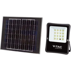 V-TAC Zonne-schijnwerper, IP65, zwarte behuizing, 1600 lumen, 6400 K