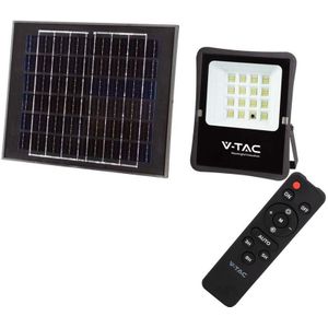 V-TAC VT-55300  Schijnwerpers op zonne-energie - IP65 - Zwarte behuizing - 2400 lumen - 6400K