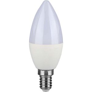 V-TAC VT-226-N E14 LED Lampen - Kaars - Samsung - IP20 - Wit - 4.5W - 470 Lumen - 3000K - 5 Jaar
