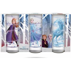 Disney Frozen Glazen - set van 3 - 27cl . Disney Glazen - Elsa en Anna