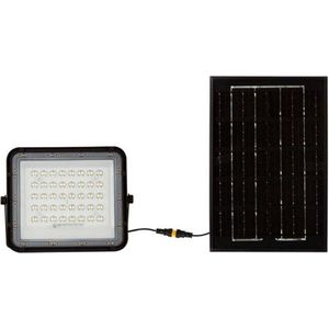 V-tac VT-40W LED Solar Floodlight - 6400K - 5000mAh - 3M kabel - Incl. afstandsbediening - Zwart