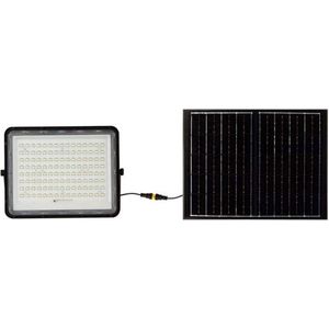 LED Schijnwerper op zonne-energie voor buiten LED/20W/3,2V 6400K zwart + AB