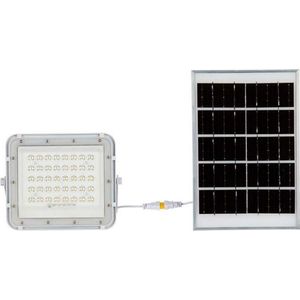 V-tac VT-40W LED Solar Floodlight - 6400K - 5000mAh - 3M kabel - Incl. afstandsbediening - Wit