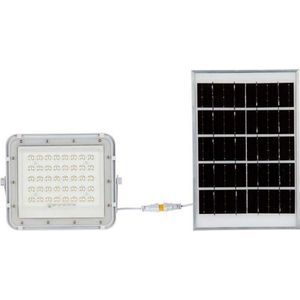 LED Buiten zonne- Schijnwerper LED/10W/3,2V IP65 4000K wit + AB