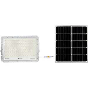 V-tac VT-240W LED Solar Floodlight - 4000K - 20000mAh - 3M kabel - Incl. afstandsbediening - Wit