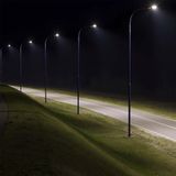 LED Slim Straatlantaarn - IP65 - Zwart - 100W - 8700 Lumen - 6500K