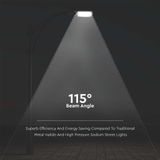 LED Slim Straatlantaarn - IP65 - Zwart - 100W - 8700 Lumen - 6500K